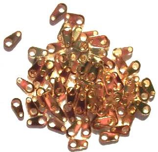 100 7mm Gold Chain Tabs