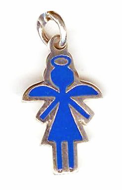 Sterling Silver 18x11mm Angel Pendant