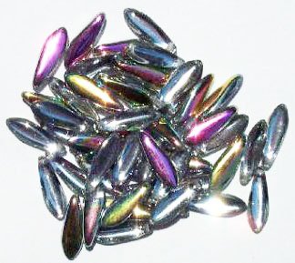 50 5x16mm Crystal Vitrail Dagger Beads