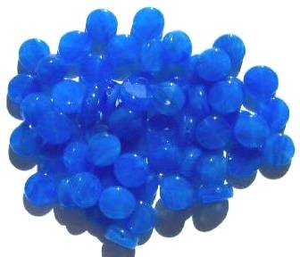60 8x4mm Sapphire Marble Disk Beads
