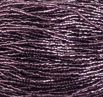 1 Hank of 10/0 Two-Cut Silver Lined Amethyst Seed Beads