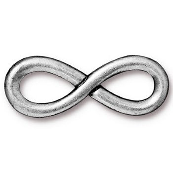 1, 32x12mm TierraCast Antique Silver Infinity Link