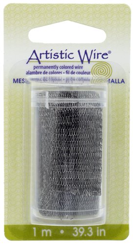 18mm Hematite Artistic Wire Metallic Mesh