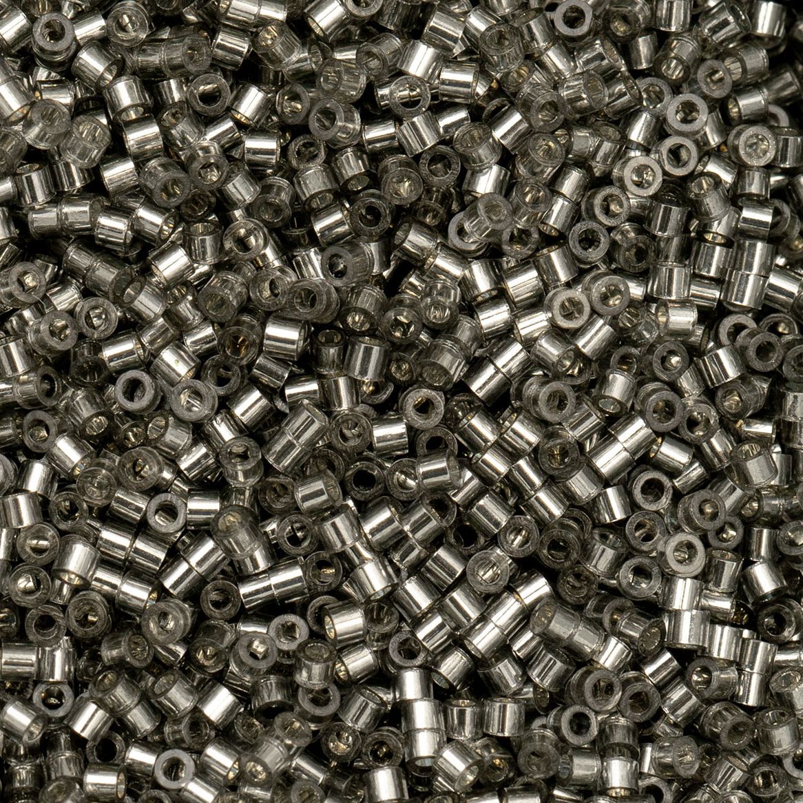 CY-1009 25 Grams of 11/0 Silverlined Grey Cylin Seed Beads