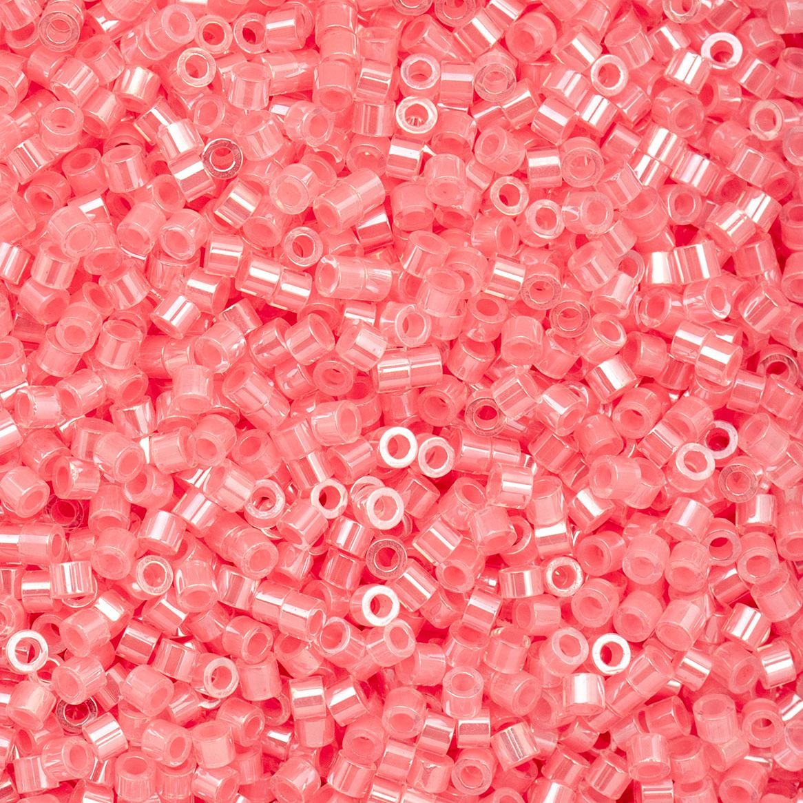 CY-1016 25 Grams of 11/0 Rose Pink AB Lined Cylin Seed Beads