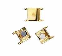 1, 9.5x13.3mm Axos II 24kt Gold Magnetic Clasp for 11/0 Delica