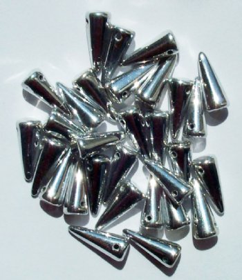 36 5x13mm Labrador Full Coat Glass Spike Beads