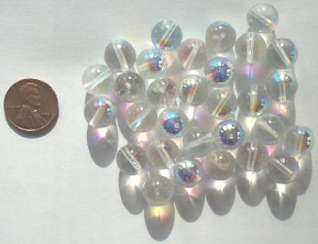 30 11mm Round Crystal AB