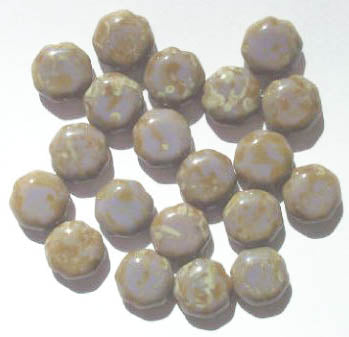 20 12x5 Octagonal Mauve Marble Swirl Disks