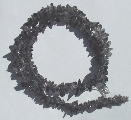 16-inch Strand of Dyed Jet Glass Chips