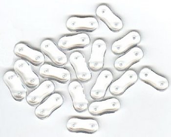 20 4x16mm Two Hole Spacer - Transparent Crystal