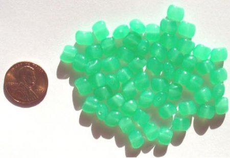 60 6x8mm Jadeite Nuggets