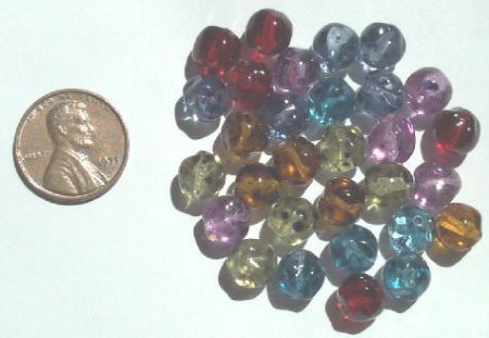 30 8mm Bumpy Speckled Mixed Nuggets