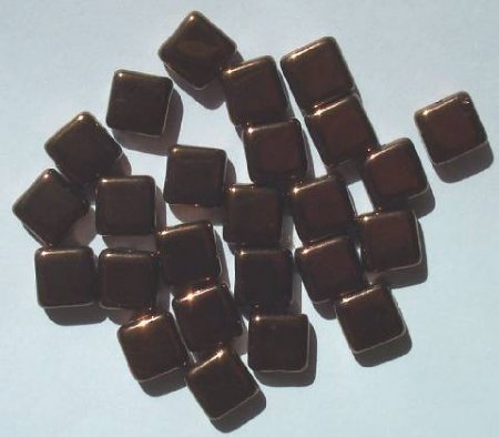 25 9mm Flat Square Bronze