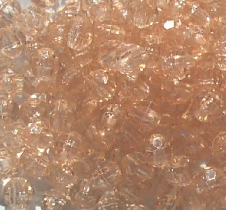 200 6mm Acrylic Faceted Champagne