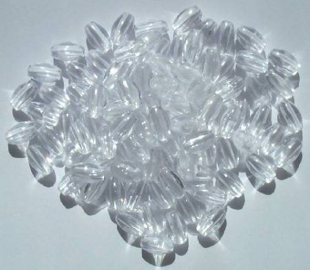 100 9x6mm Acrylic Crystal Ovals