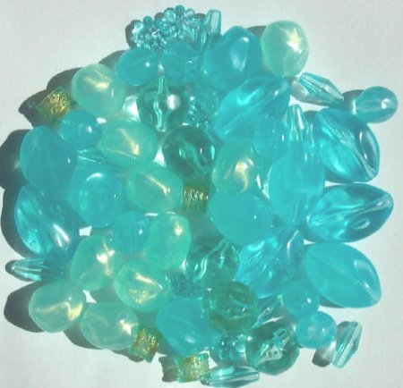 42 grams of Medium Aqua Acrylic/Lucite Mix