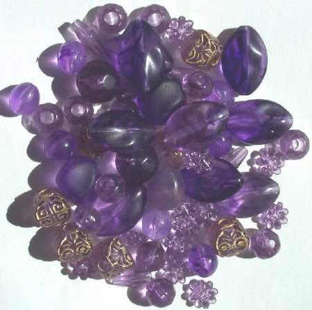 42 grams of Medium Purple Acrylic/Lucite Mix