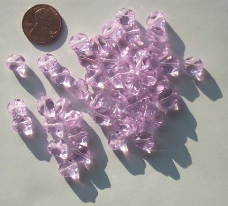 50 8-9mm Dented Twisted Ovals - Alexandrite