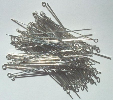 100, 2 Inch 22ga Nickel Eye Pins