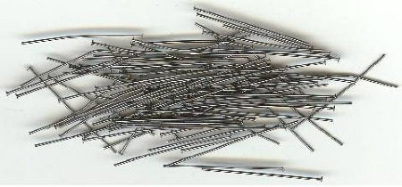 100, 1 Inch 24ga Gunmetal Fine Head Pins