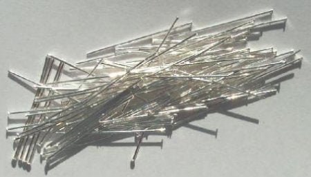100, 1 Inch 24ga Bright Silver Fine Head Pins