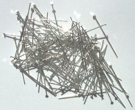 100, 1 Inch 20ga Nickel Head Pins