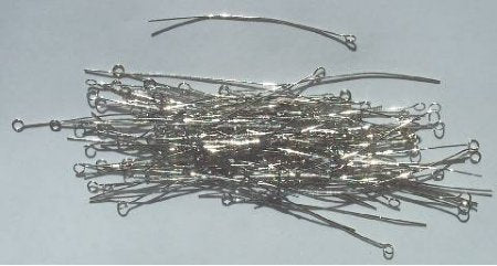 100, 2 Inch 24ga Nickel Fine Eye Pins
