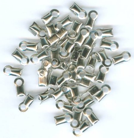 50 8mm Nickel Crimp Ends