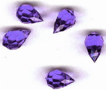 5 10x6mm Preciosa Deep Tanzanite Tear Drops
