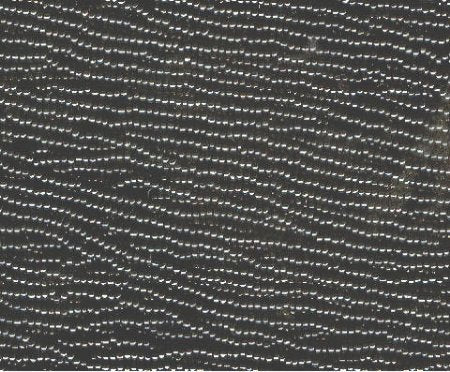 1 Hank of 11/0 Opaque Black Seed Beads
