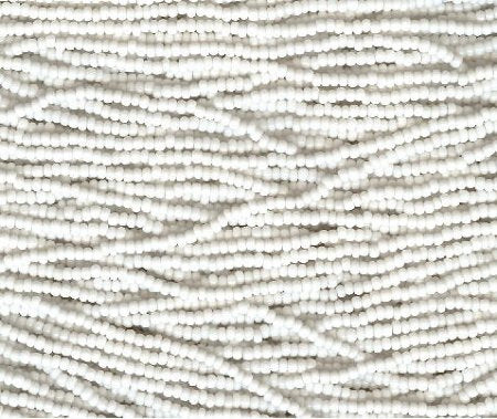 1 Hank of 11/0 Opaque White Seed Beads