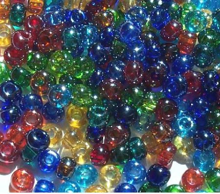 20 Gram Vial of 2/0 Transparent Lustre Multi Mix