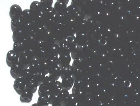 25g 5/0 Opaque Black Fringe Drops