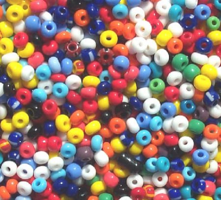 50g 6/0 Opaque Multi Mix Seed Beads