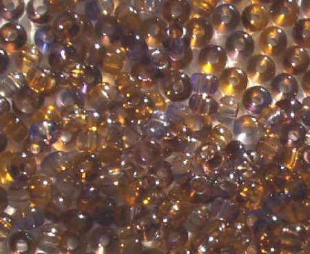 50g 6/0 Transparent Crystal Light Topaz Purple