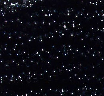 25 grams of 3x7mm Opaque Black Farfalle Seed Beads