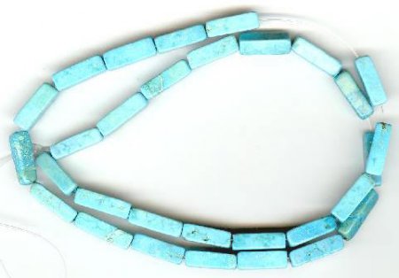 16 inch strand of 13x4mm Turquonite Rectangles