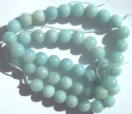 16 inch strand of 8mm Round Amazonite Beads