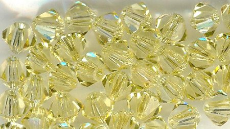 25 Jonquil 4mm Bicone Swarovski