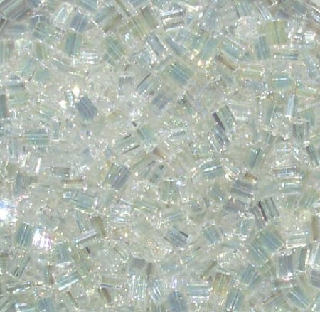 50g 5x4x2mm Transparent Crystal AB Tile Beads