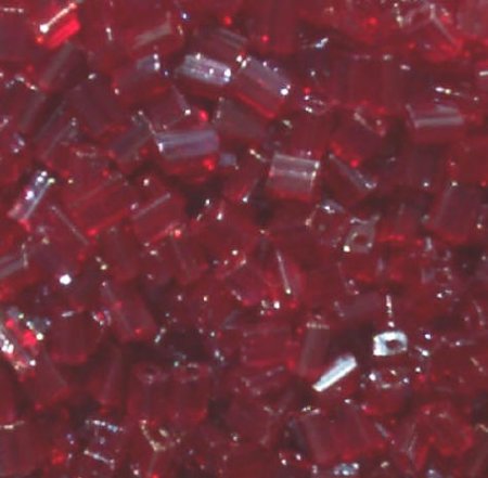 50g 5x4x2mm Red Lustre Tile Beads