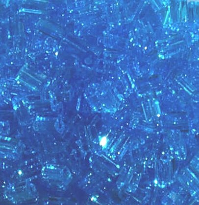 50g 5x4x2mm Transparent Aqua Tile Beads