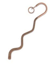 1 85mm Antique Copper Plate Small Squiggle Bookmark