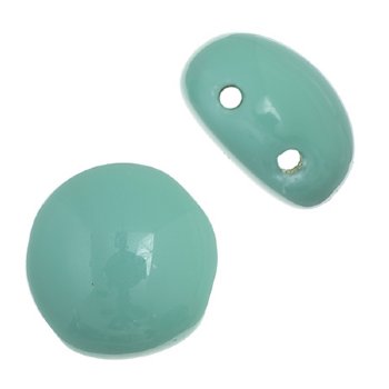 22, 8mm Opaque Turquoise Glass Candy Beads