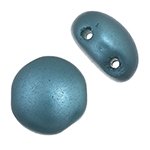 22, 8mm Pastel Teal Pearl Glass Candy Beads