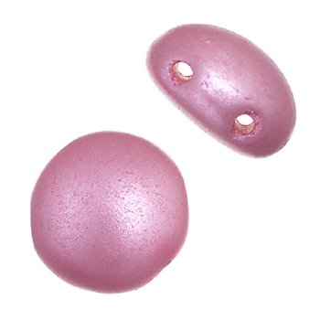 22, 8mm Pastel Pink Pearl Glass Candy Beads