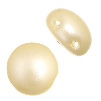 22, 8mm Pastel Cream Pearl Glass Candy Beads