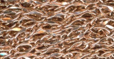 1 Meter of 6x4mm Hammered Link Antique Copper Plated Chain