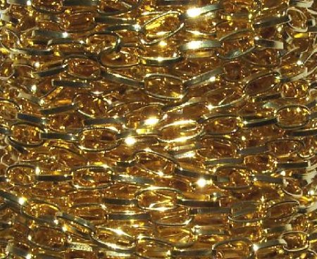 1 Meter of 9.5x5mm Cable Gold Chain